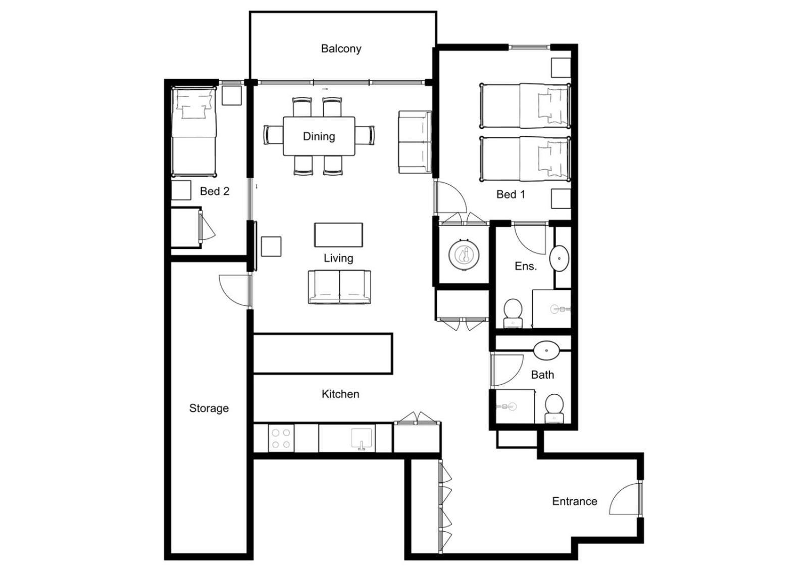 Chalet Apartments - Mt Buller Apartment Rentals Mount Buller Værelse billede